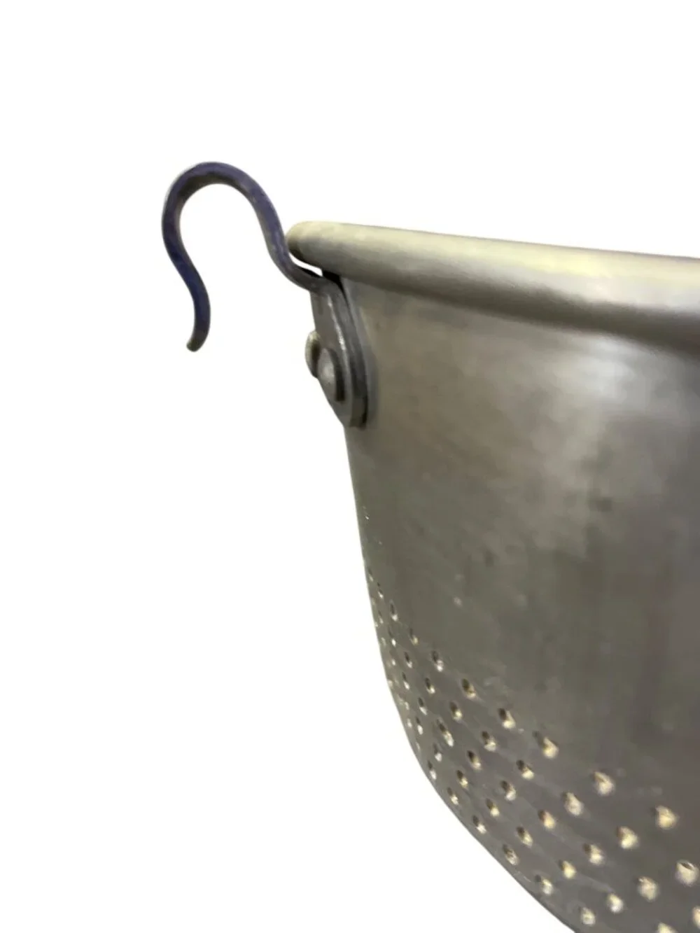 Vintage Wear Ever Aluminum Handled Colander With Perforated Design Used 934 Hook